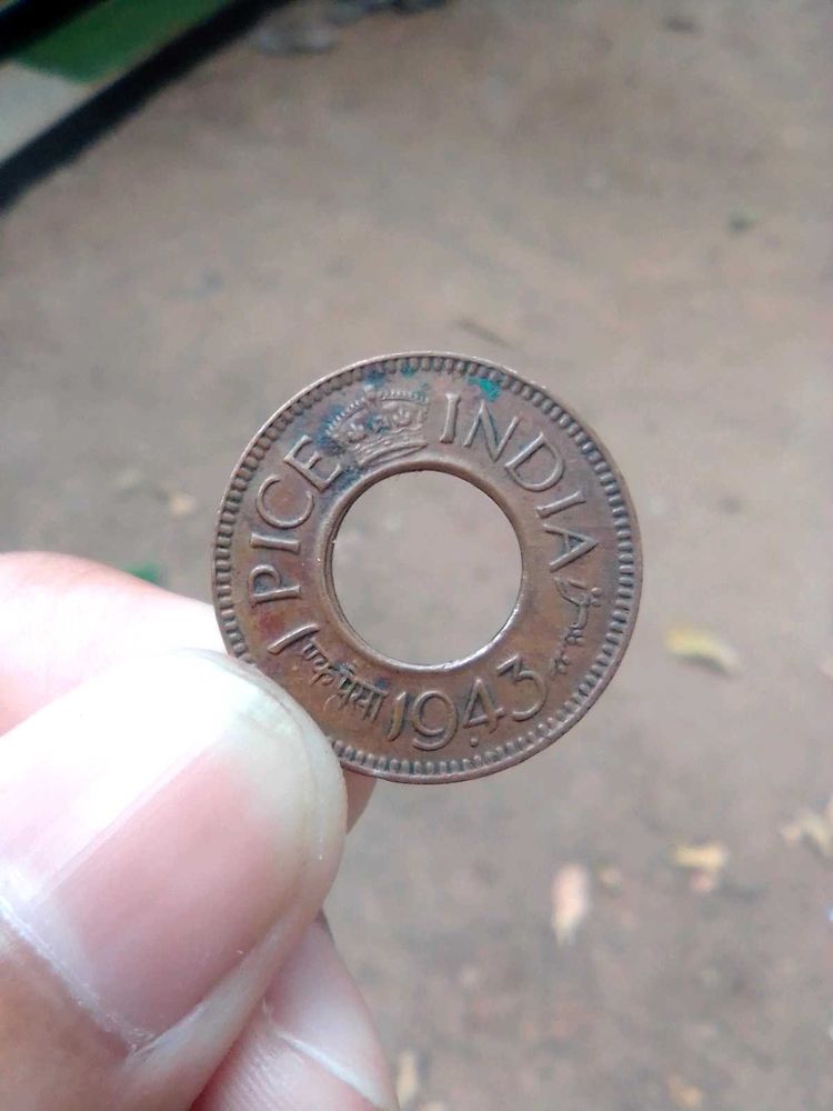 Old 1 Pice Indian Currency 1943