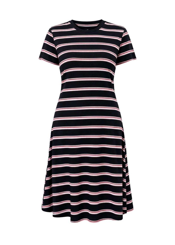 Striped Casual T-Shirt Dress