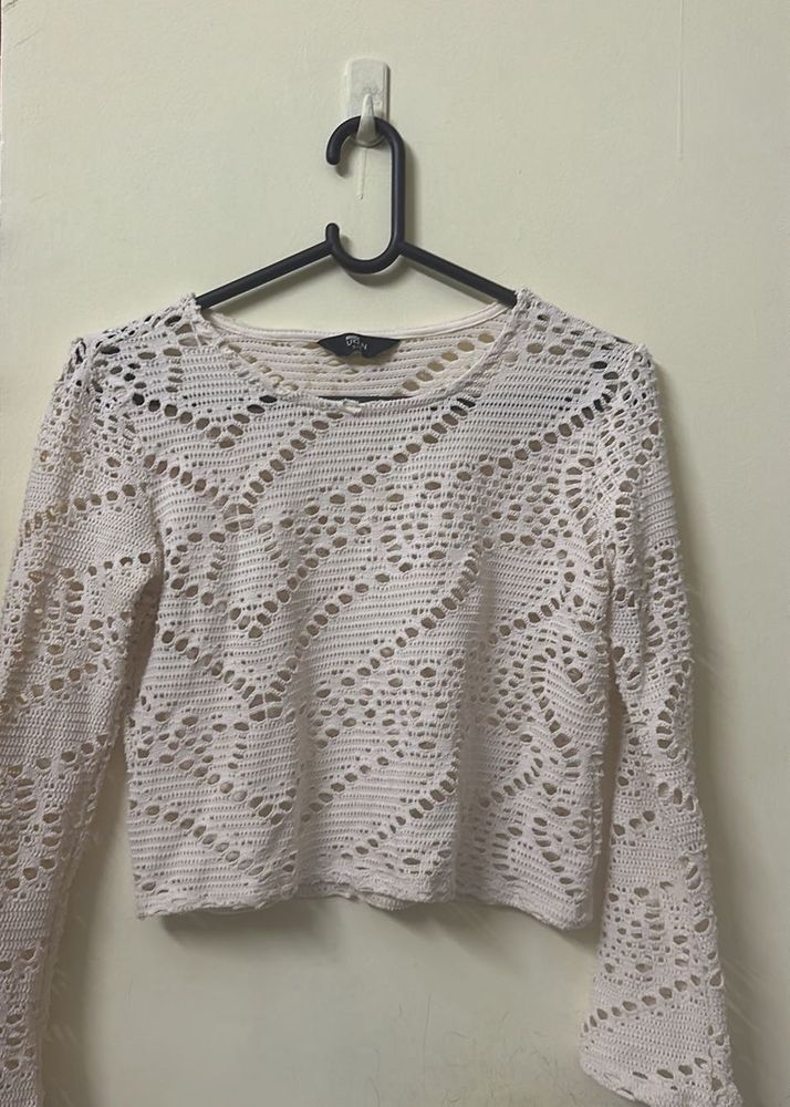 Crochet Long Sleeve Top