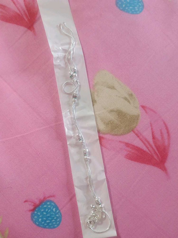Unused Coated Silver Payal