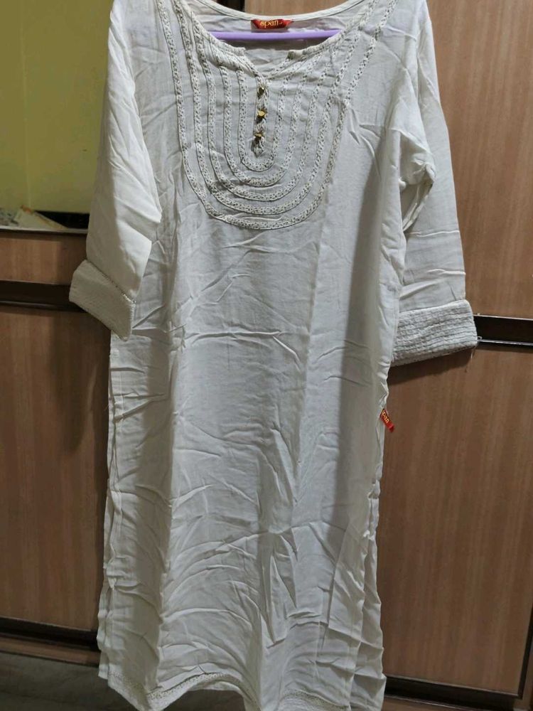 Elegant white Kurta