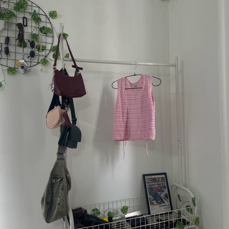 Pink Knit Tank Top