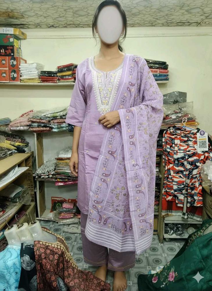 Lavender Kurta Set