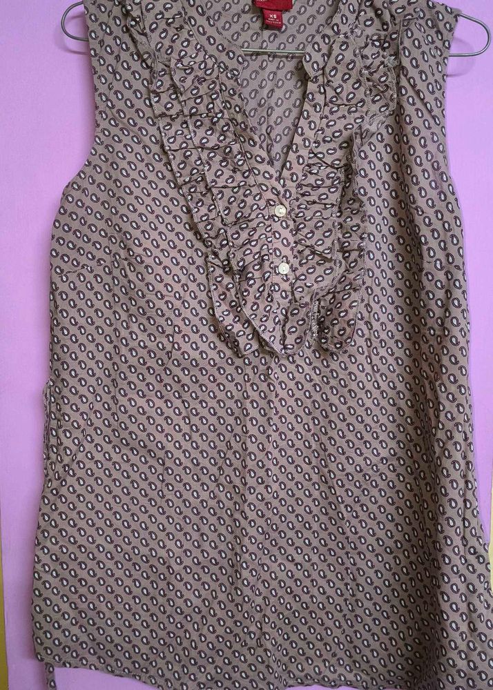 Paisley Print Top