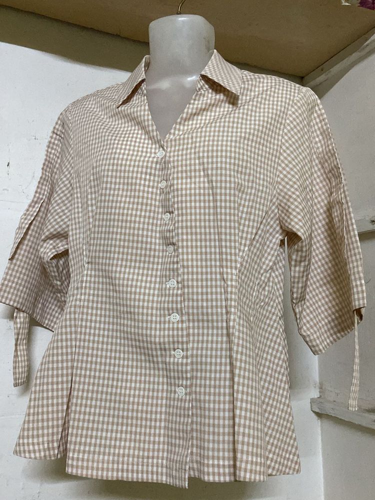 Checked Top (2 Times Used)