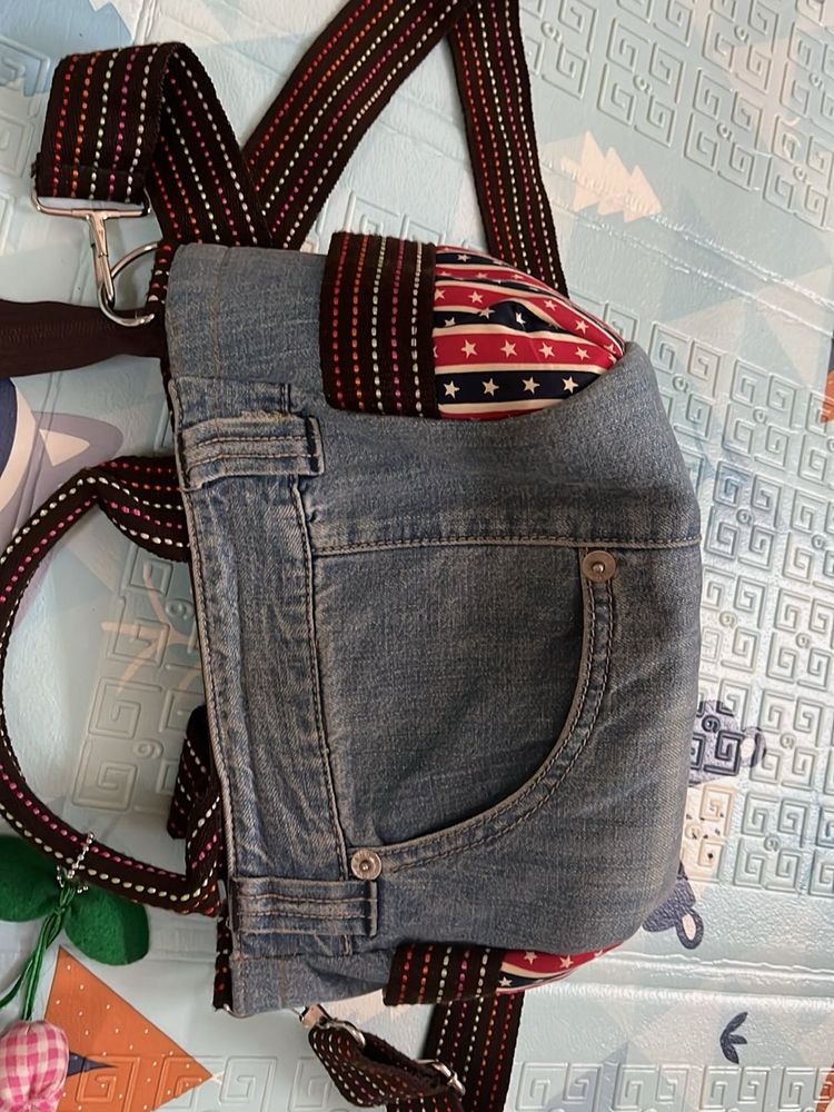 Denim Upcycled Backpack