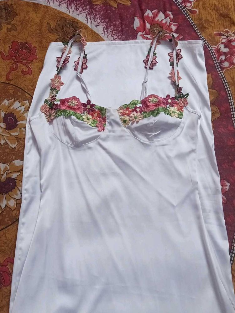 Floral Lace Slip Dress