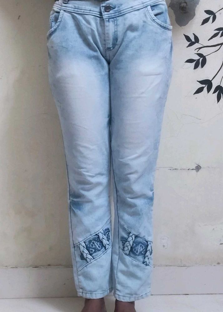Pure Cotton Straight Leg Jeans 👖❤️