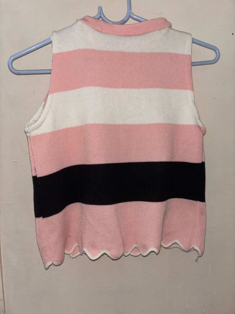 Striped Knit Tank Top
