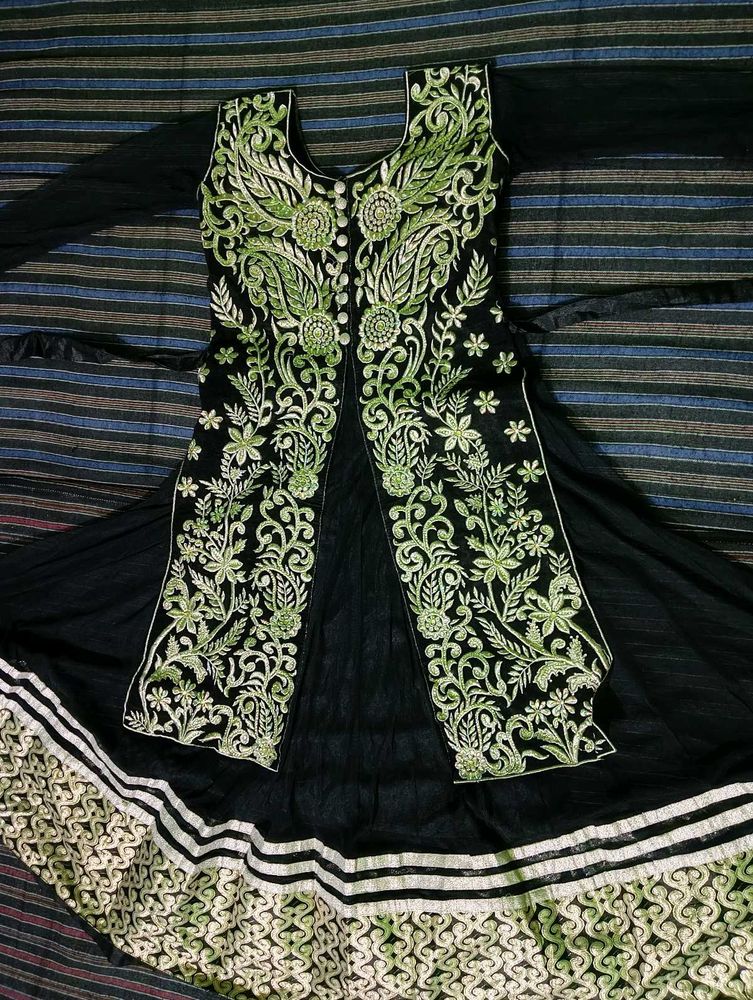 Embroidered Black Ethnic Dress