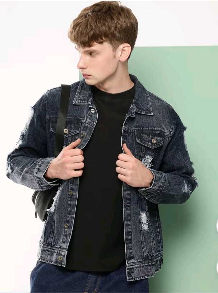 Distressed Denim Jacket