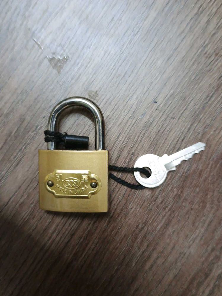 Brass Padlock with Key