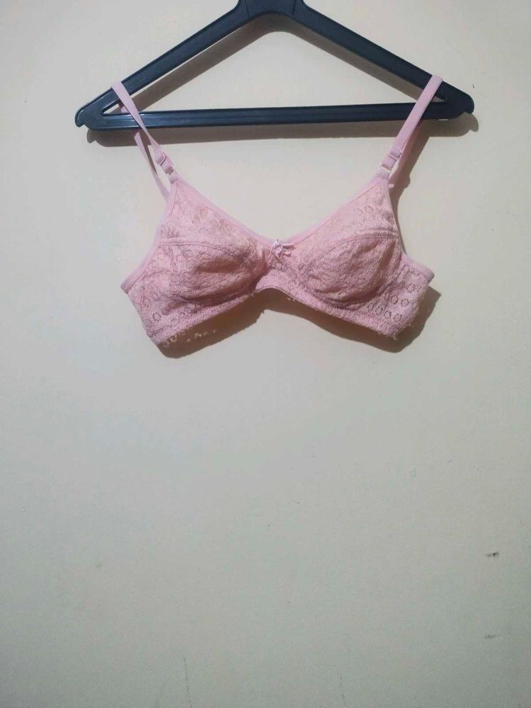 Pink Lace Bra