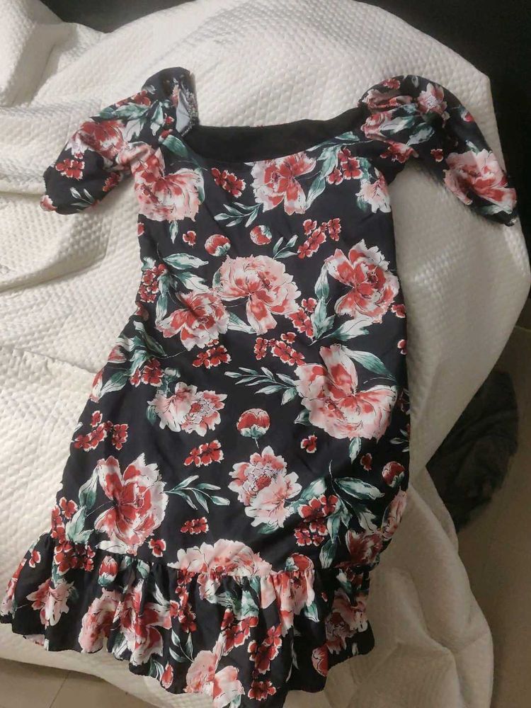 Floral Print Mini Dress