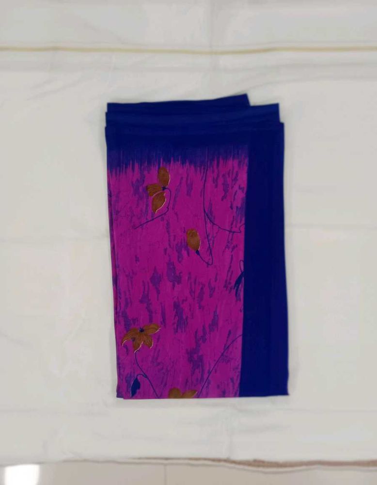 Elegant Floral Print Saree