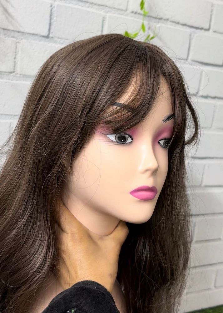 Brown Wig with Bangs