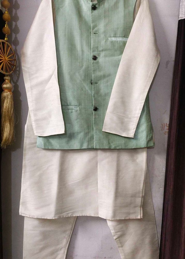 Boys' Ethnic Kurta Set with Vest