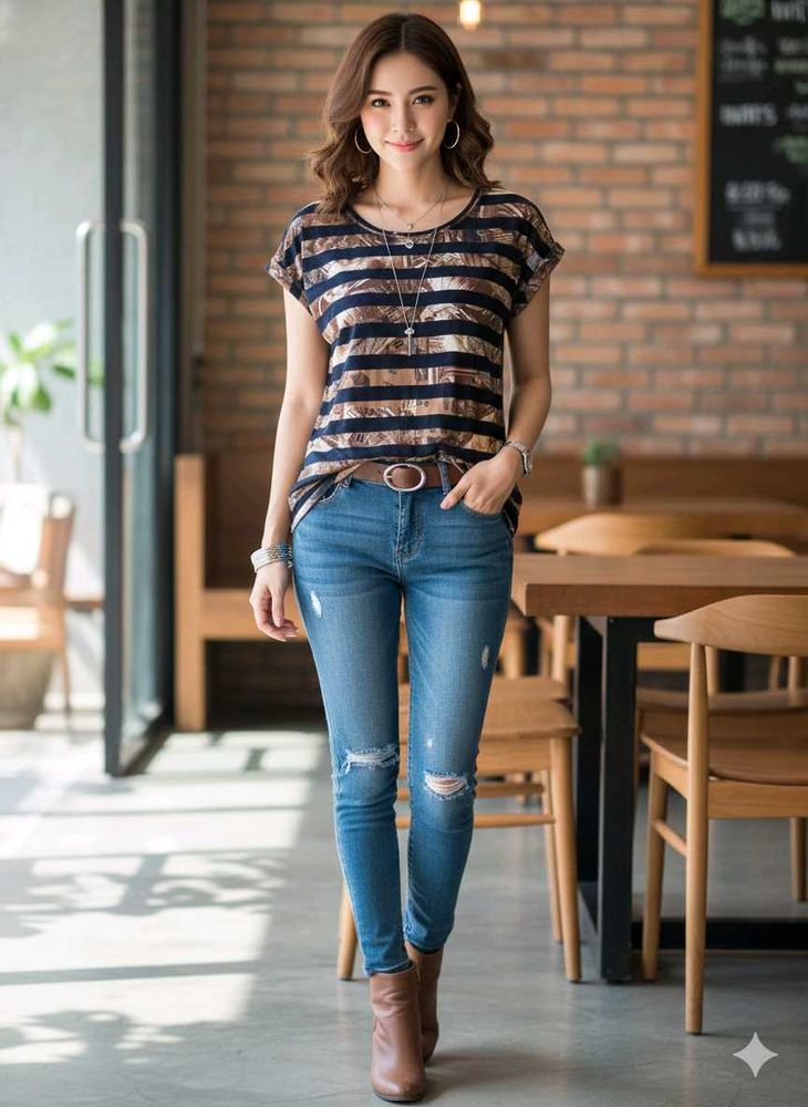 Stylish Striped Tee