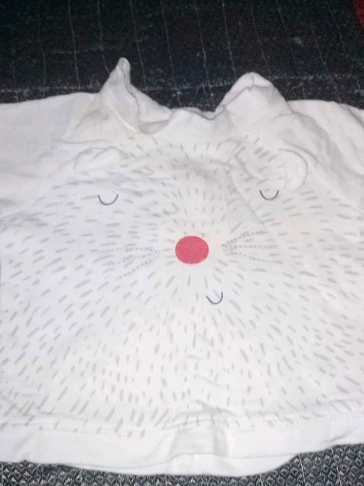 Cute White Graphic Tee