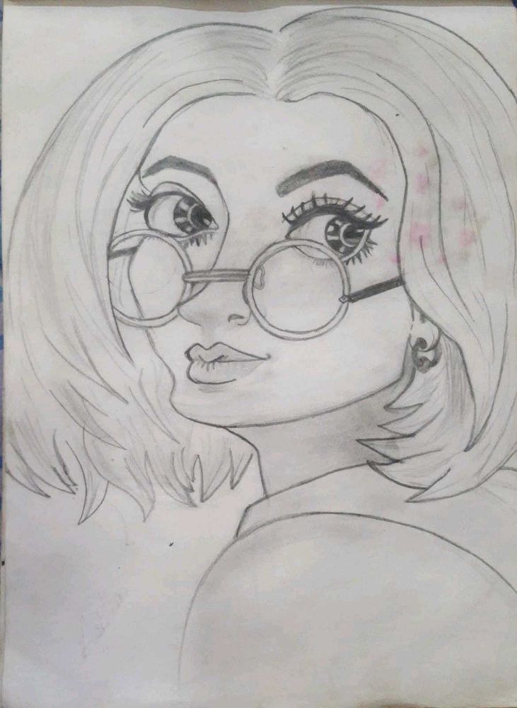 Portrait Photo Graphic Pen Drawing