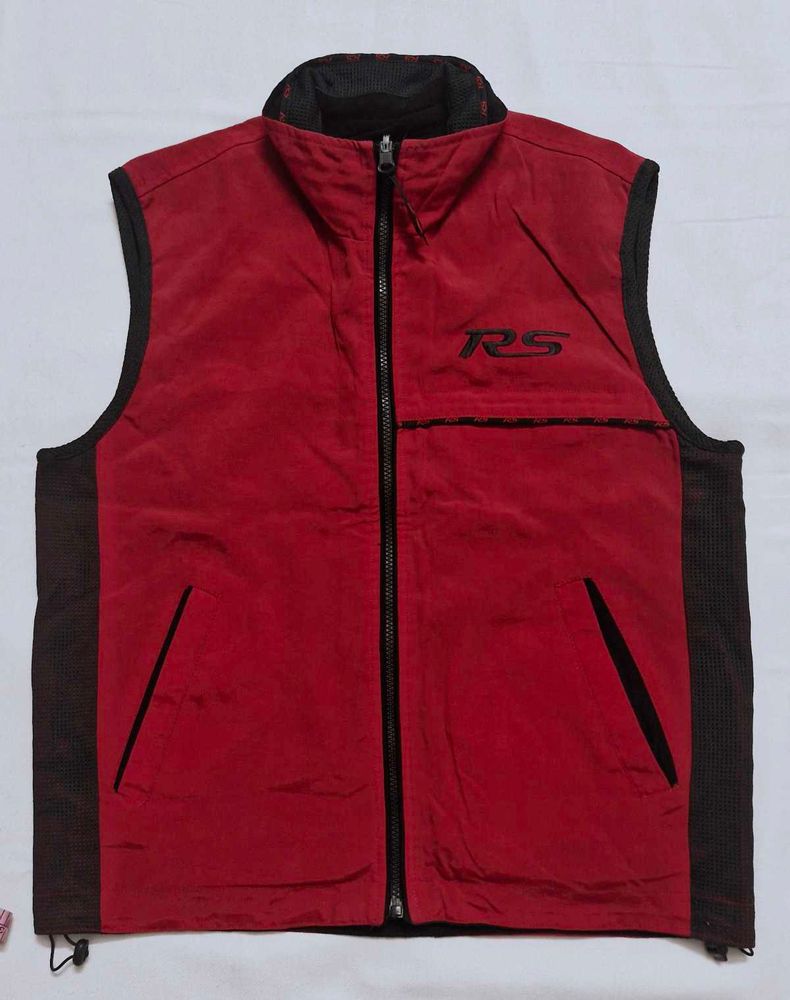Reversible Vest Red &amp; Black Jacket
