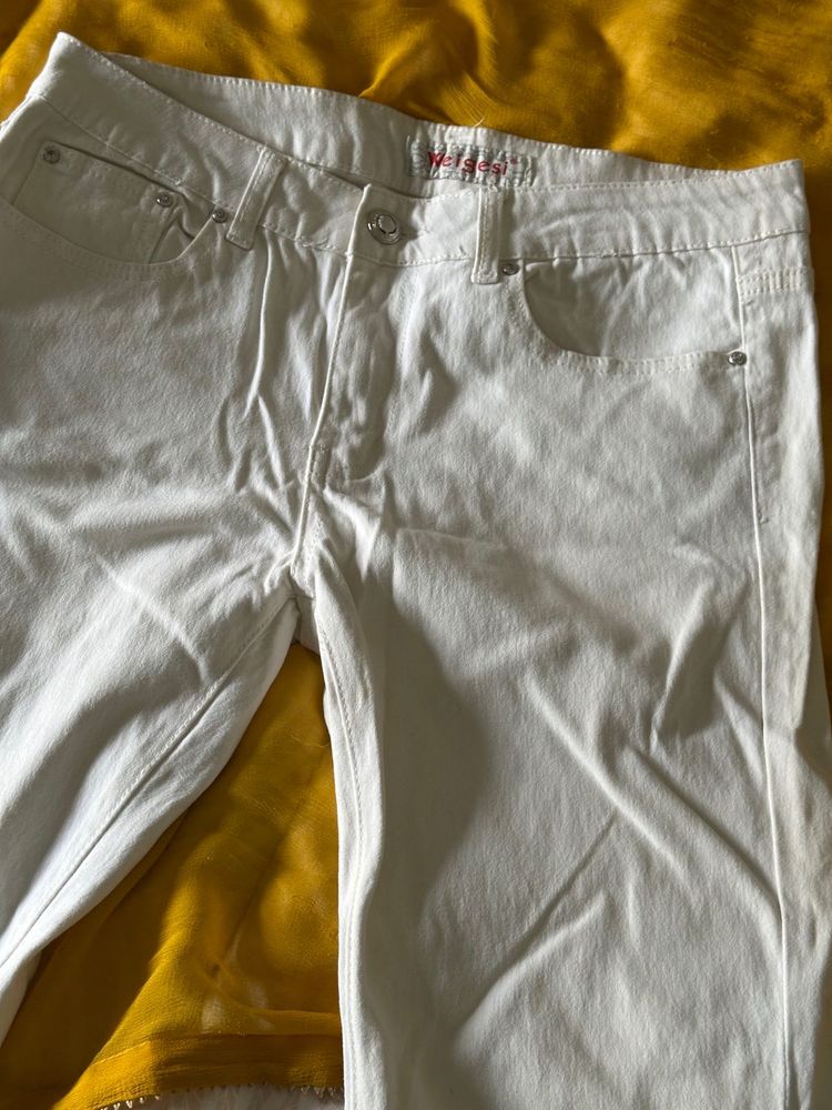 White YMI Pull-on Jeans
