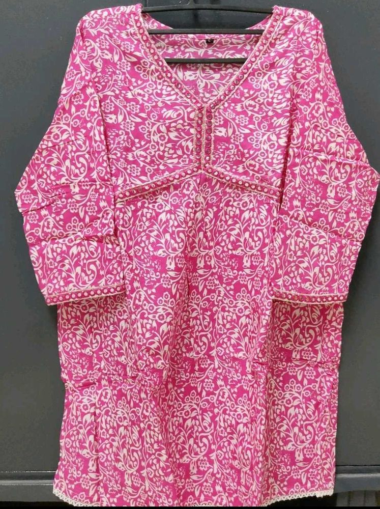 Floral Print Tunic Top