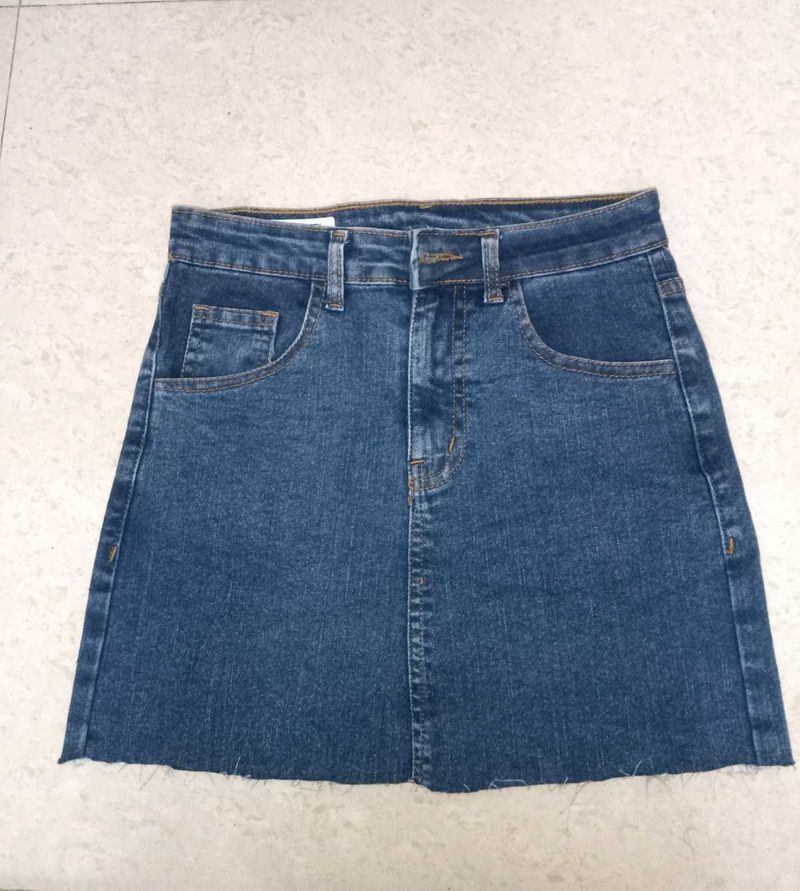 Denim Mini Skirt