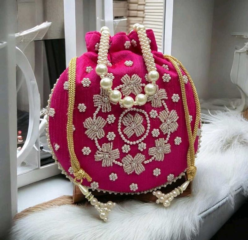 New Hand Zari work Potli Ne
