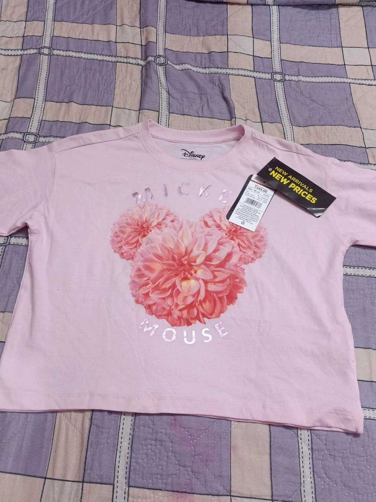 Disney Mickey Mouse Floral Tee