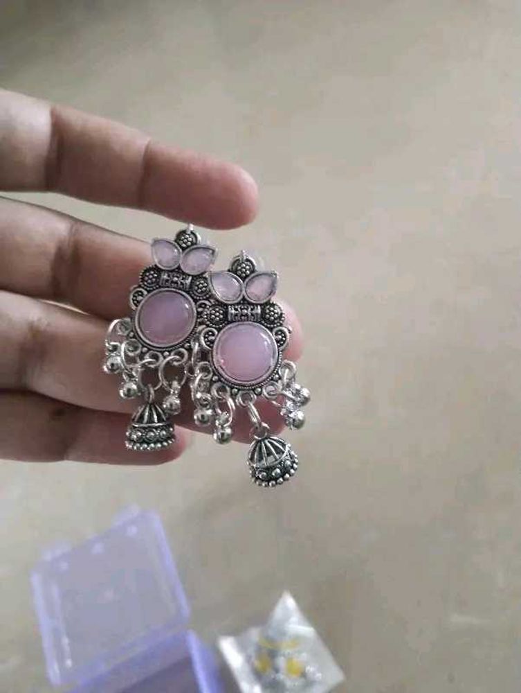 Vintage Silver Jhumka Earrings