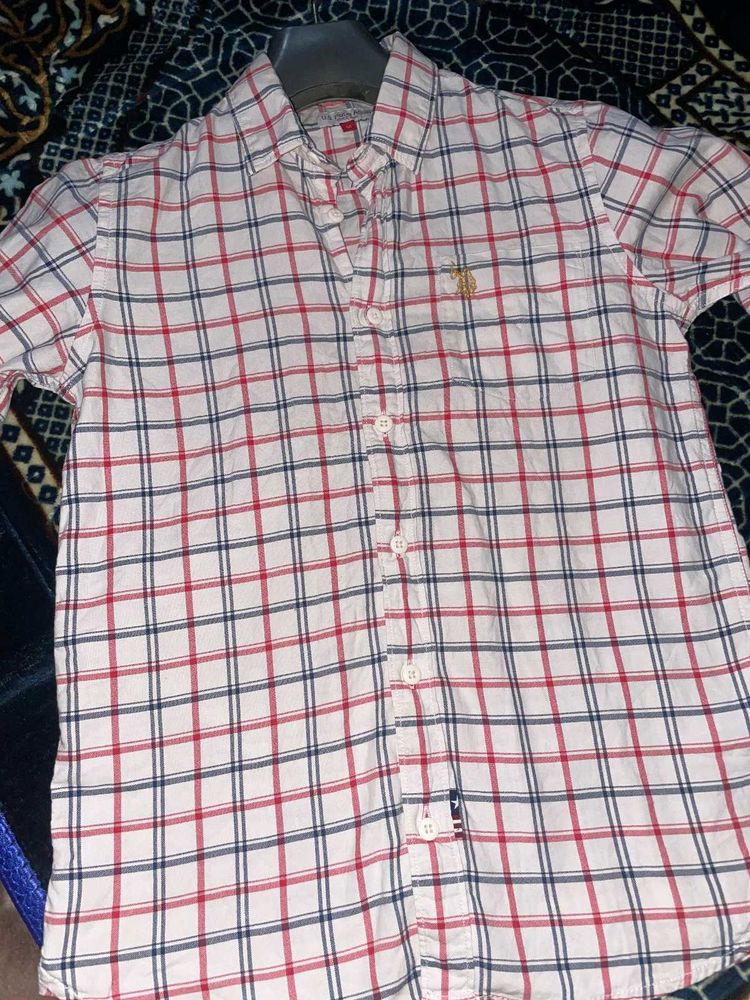 Checked Button-Down Shirt New