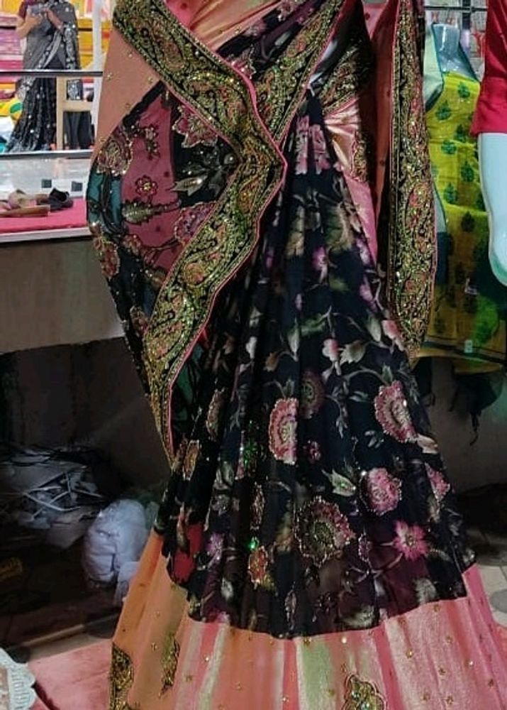 Floral Embellished Saree