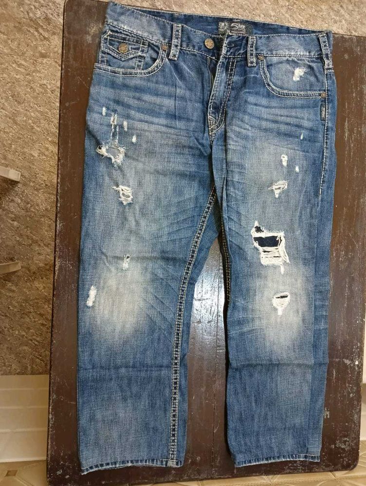 Blue Ripped Jeans