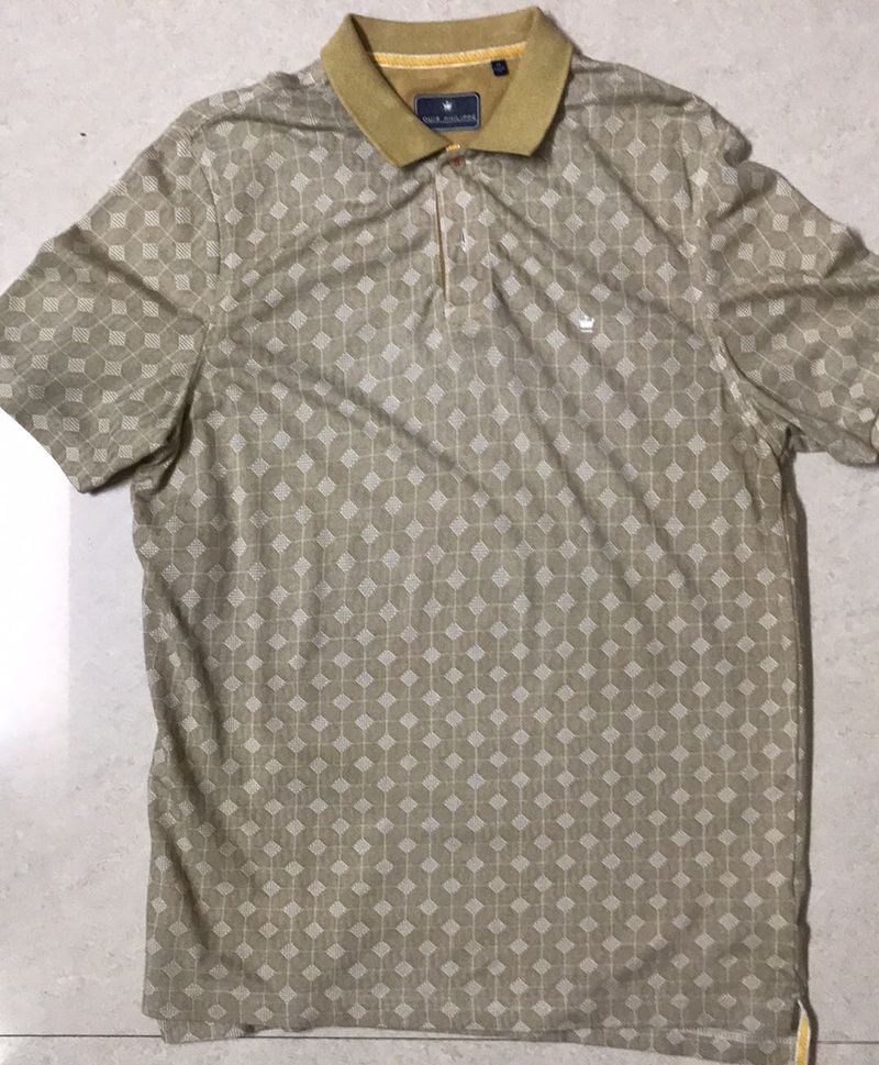 Patterned Polo Shirt