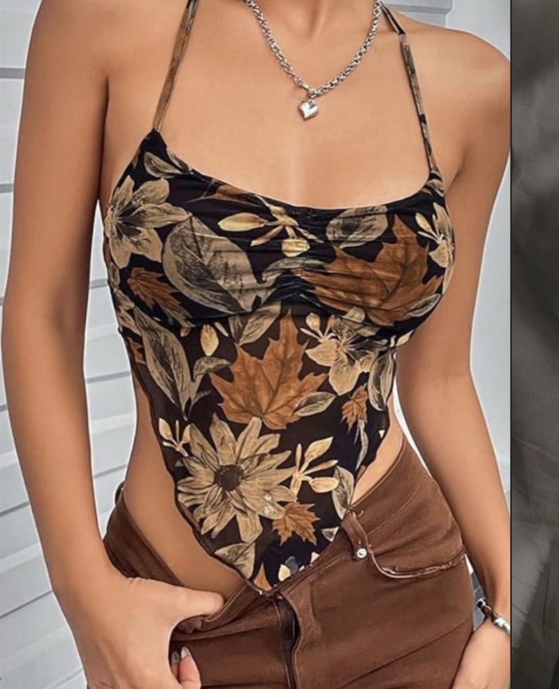 Floral Halter Top