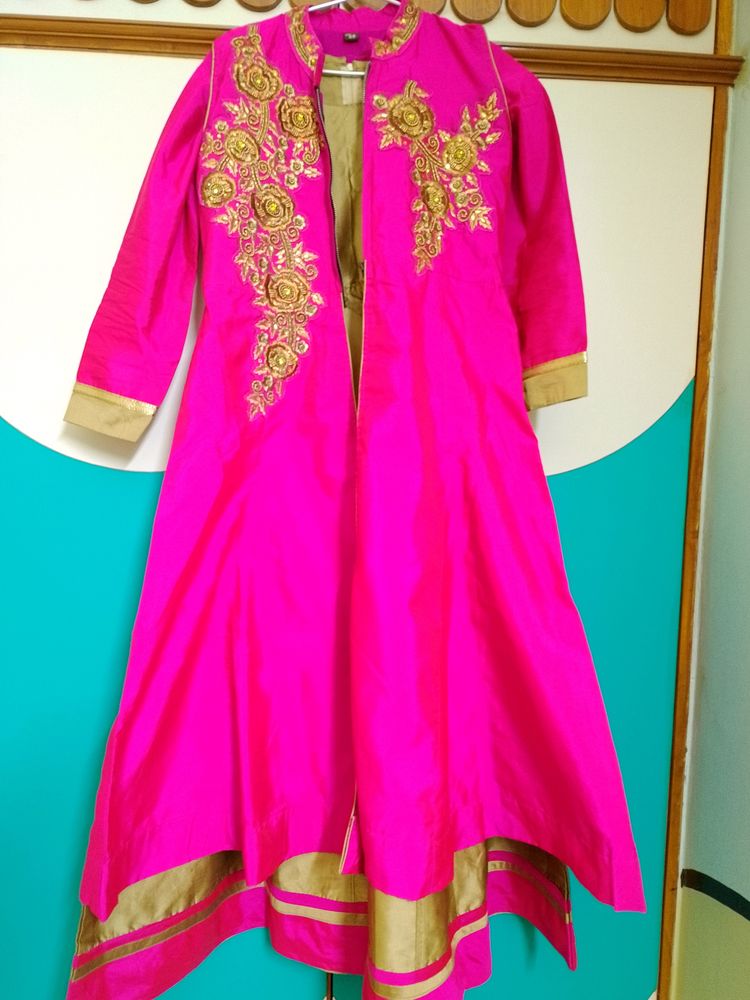 Ethnic Wear/Anarkali With Overcoat/Full Free Size