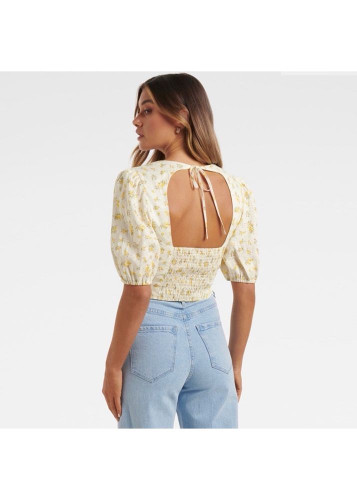 Forever New OMARA OPENBACKLINEN TOP