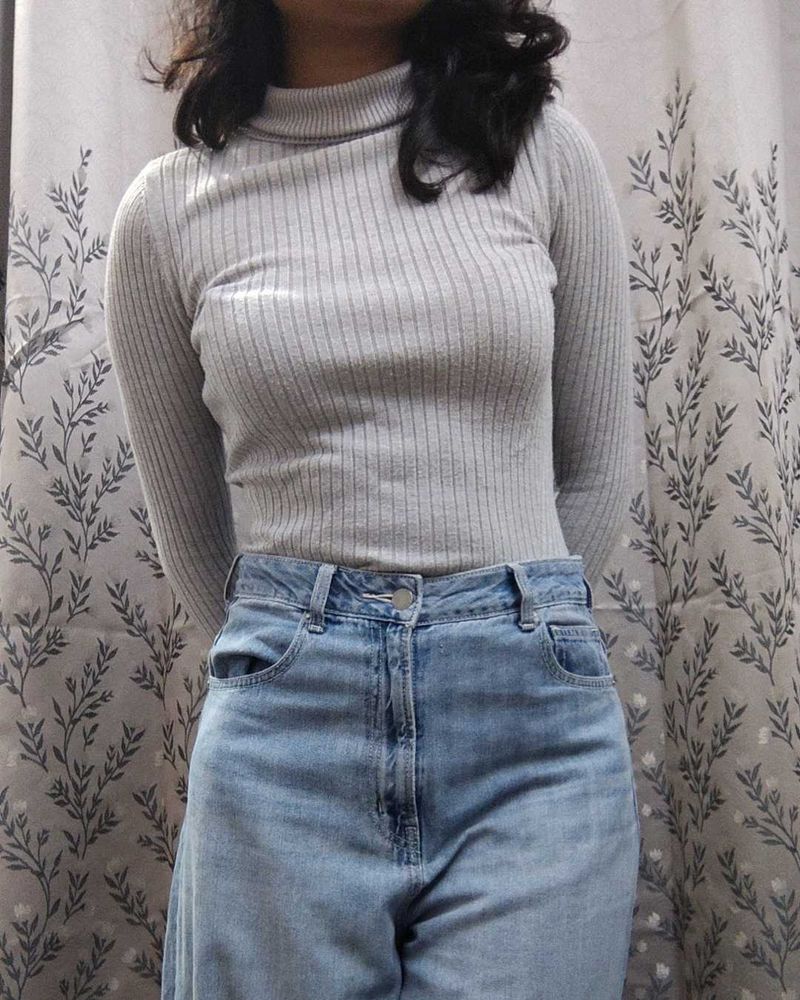 Orsay Grey Pullover Highneck Sweater
