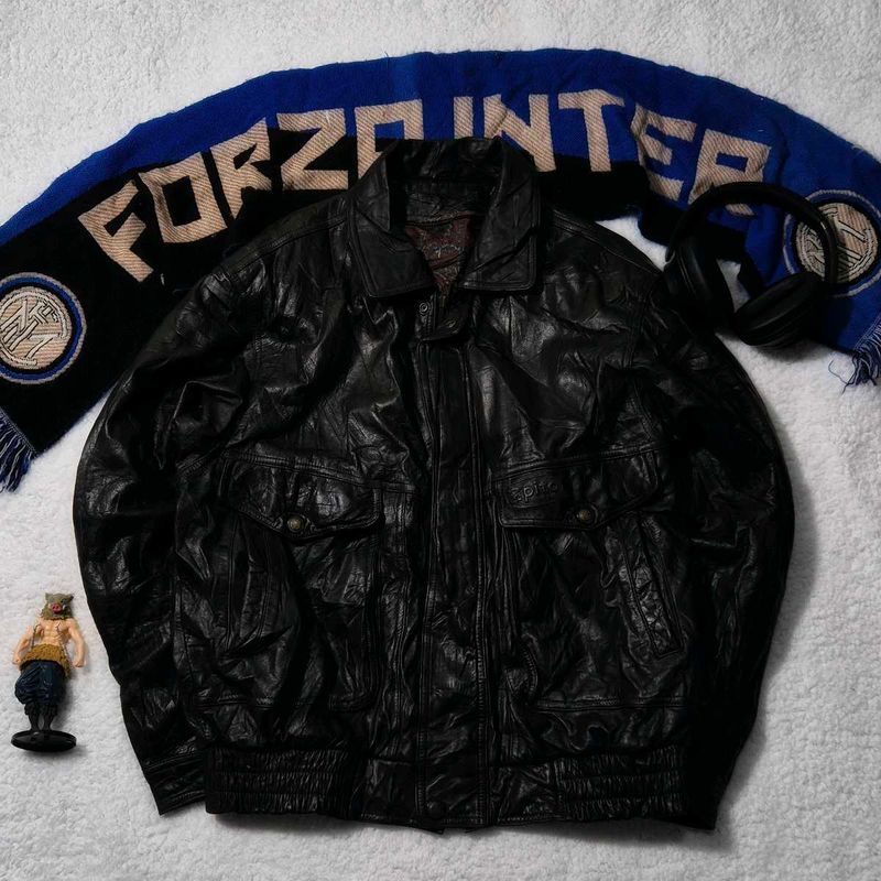 Vintage Black Leather Jacket