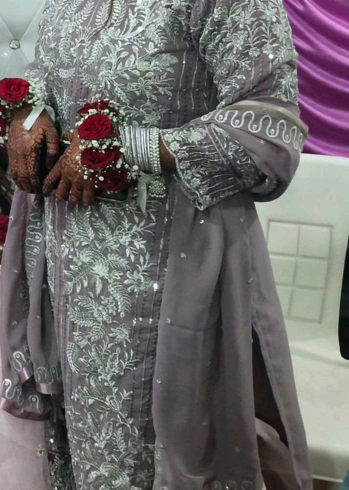 Lavender Pakistani Dress