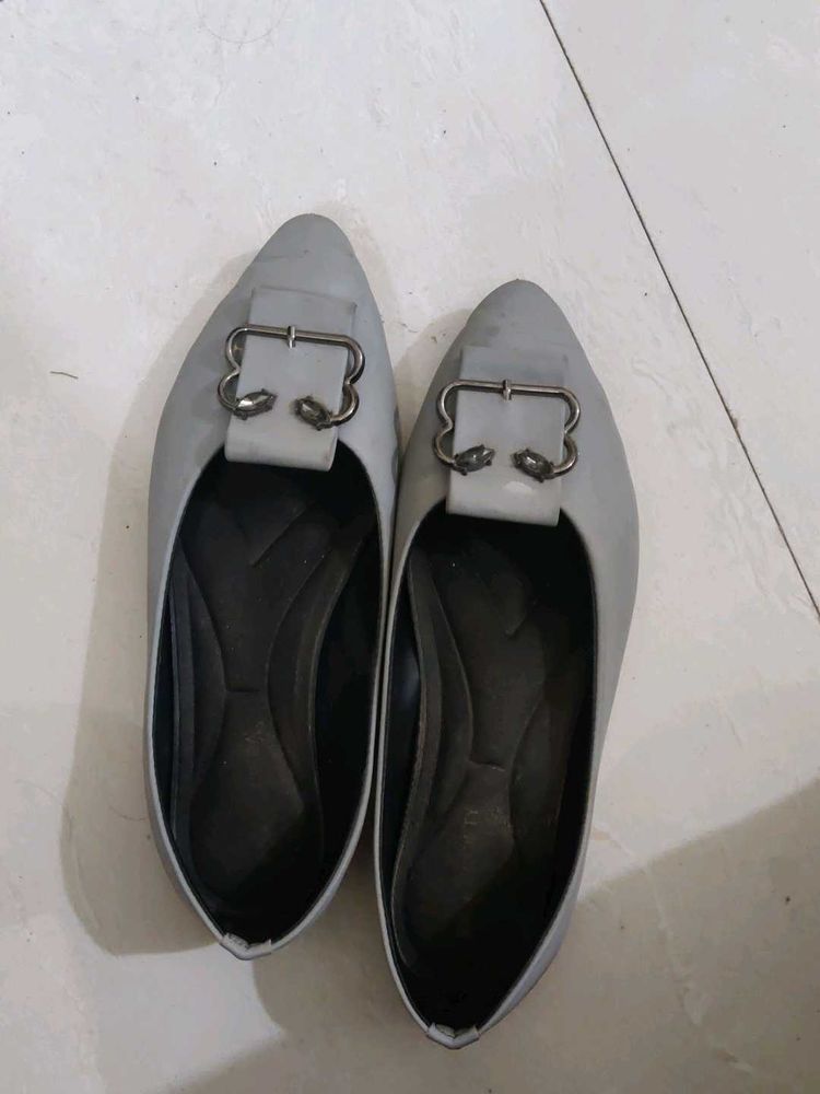 Grey Bellies With Stone Embellishments