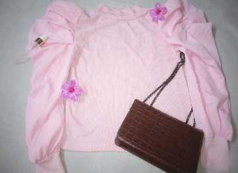 Pink Puff Sleeve Top
