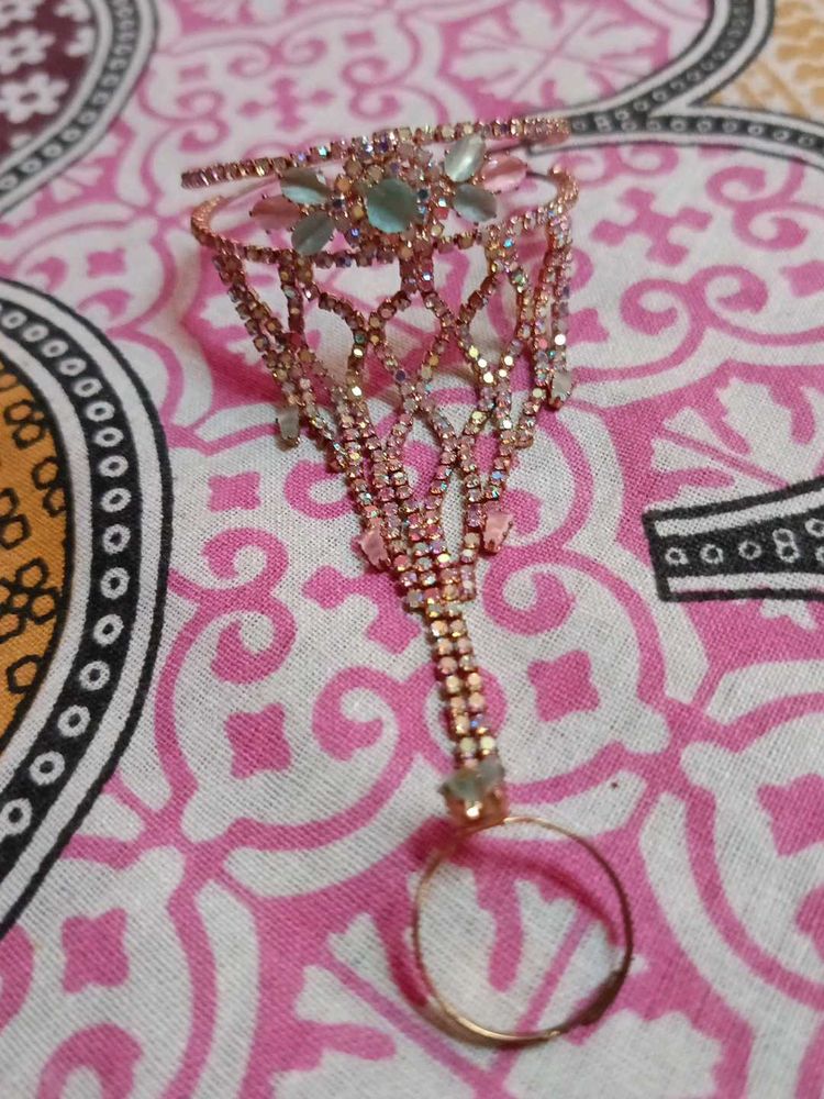 Rhinestone Hand Harness
