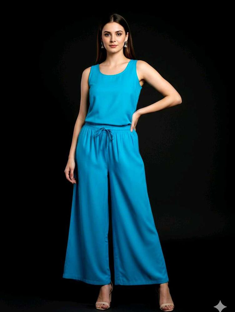Blue fashion women palazzo