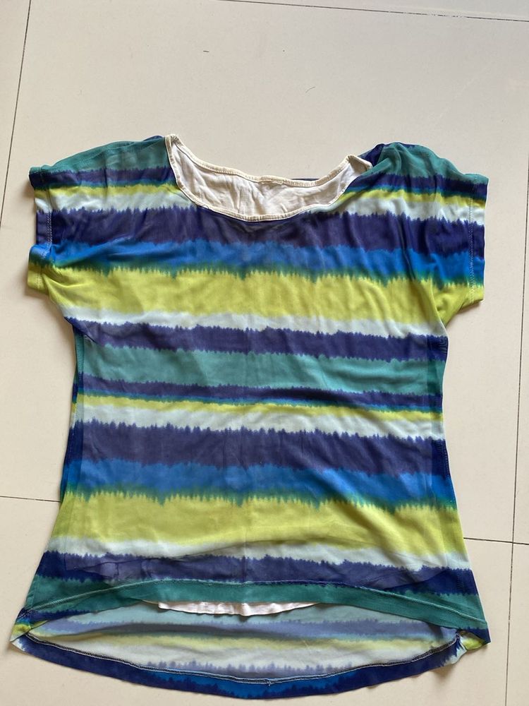 Blue Multi Top