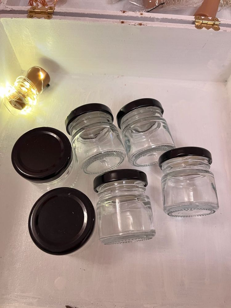 Set Of 6 Glass Jars