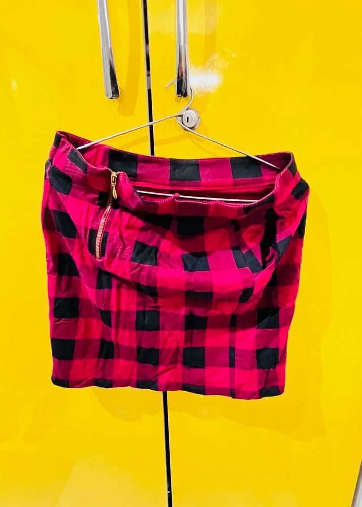 Plaid Mini Skirt