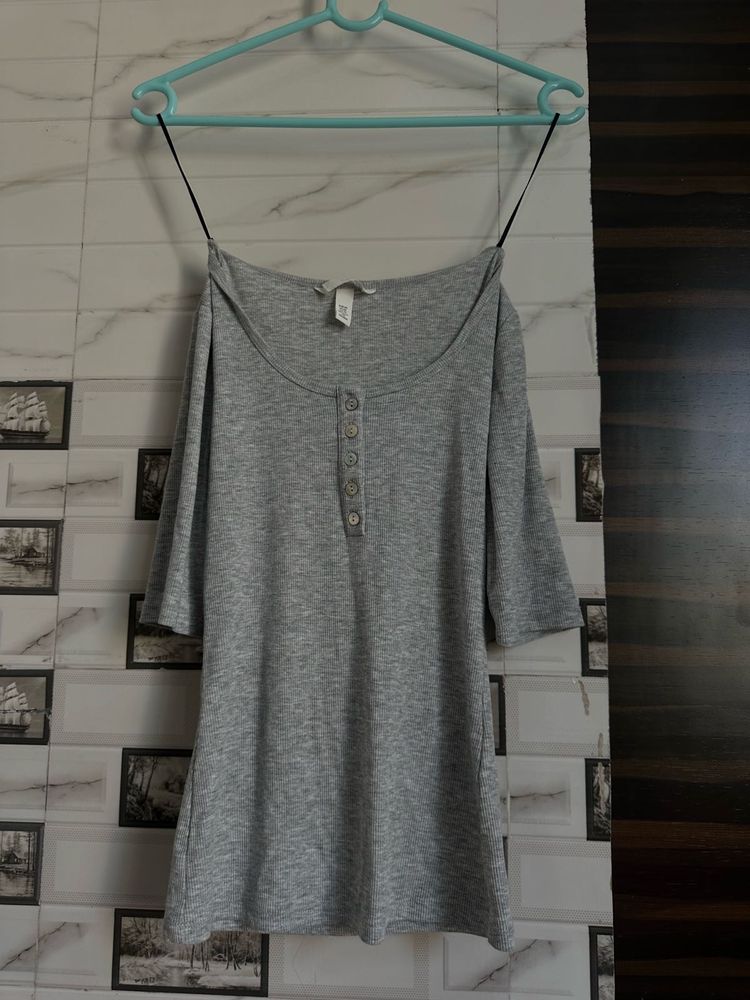 Gray Casual Dress