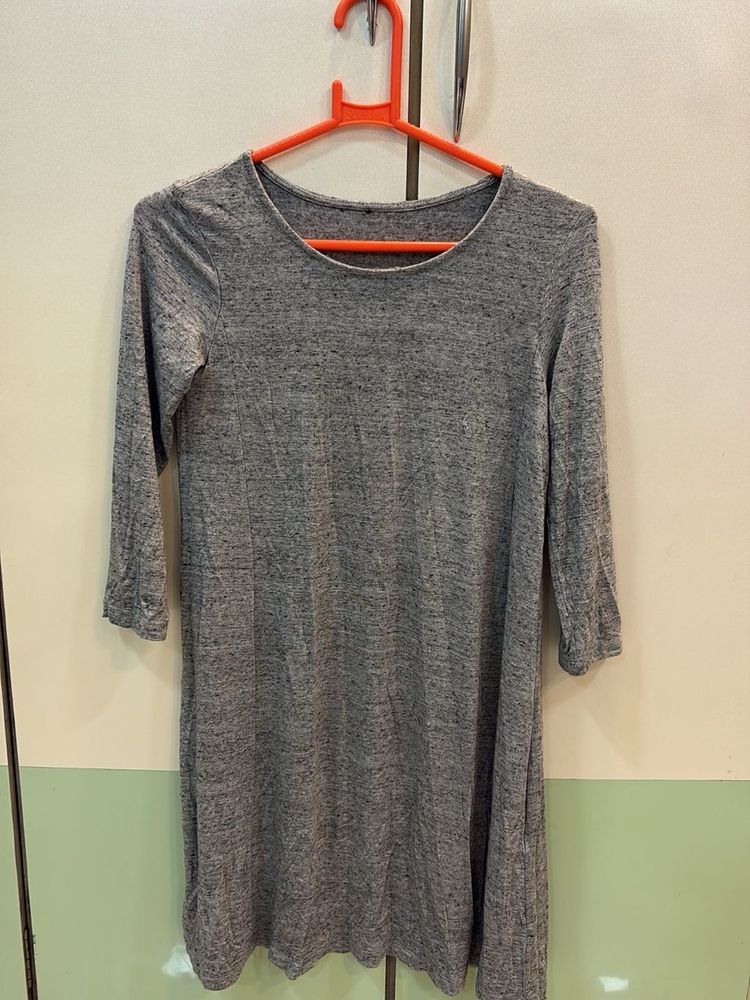 Gray Casual Dress